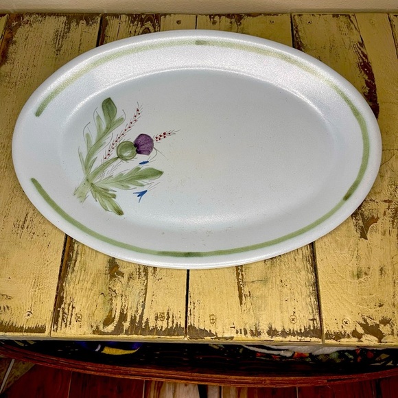 buchanan finest stoneware Other - Buchan Stoneware Scottish Thistle Platter - vintage made in Scotland